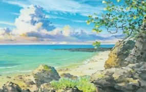 宫崎骏风格水彩手绘风景插画技法教程